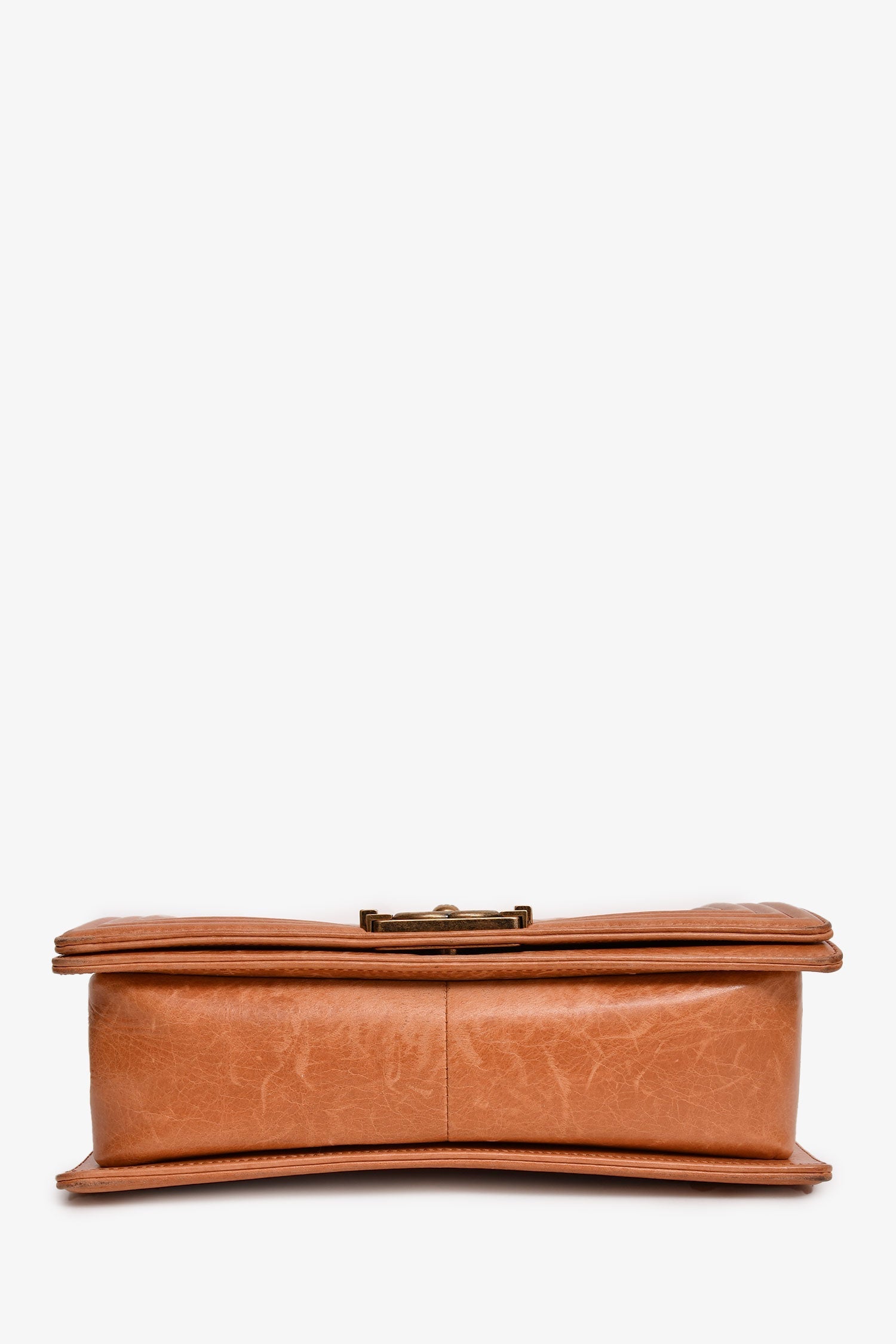 Pre-Loved Chanel™ 2012-13 Terracotta Small Boy Flap Bag (As Is)