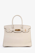 Hermès 2019 Beton Clemence Leather Birkin 30