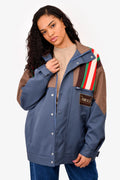 Gucci Blue/Brown Drill 70s Jacket Size Mens 44