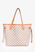 Louis Vuitton 2017 Damier Azur Neverfull MM with Pouch