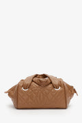 Pre-Loved Chanel™ Brown Quilted Caviar Leather Timeless Bowler Bag