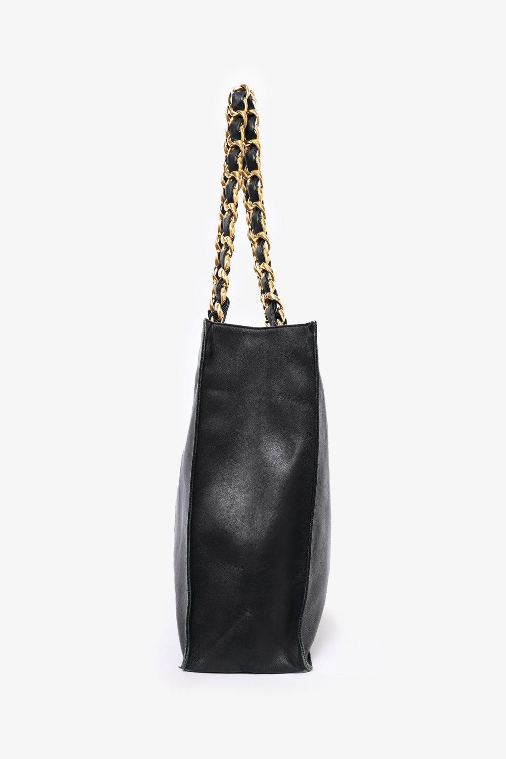 Pre-Loved Chanel™ 1991-94 Black CC XL Timeless Shopping Chain Tote (As Is)