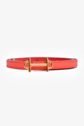 Hermès 2014 Red Epsom/Swift Leather Reversible Gamma Leather Belt Size 95