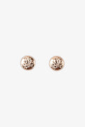 Hermès 18K Rose Gold TPM Ex-Libris Stud Earrings