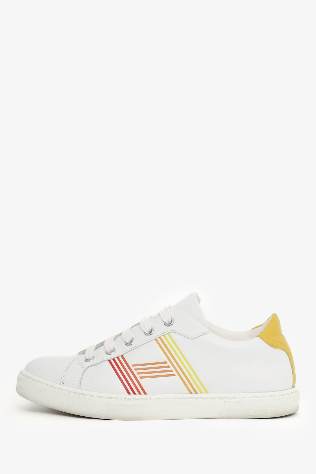 Hermès White Leather Avantage Sneakers Size 37
