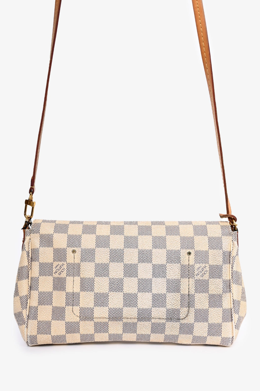 Louis Vuitton 2016 Damier Azur Favourite MM Bag with Strap (As Is)
