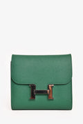 Hermès 2018 Vert Vertigo Epsom Constance Wallet PHW