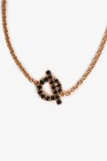 Hermès 18K Rose Gold/Black Spinel Finesse Bracelet