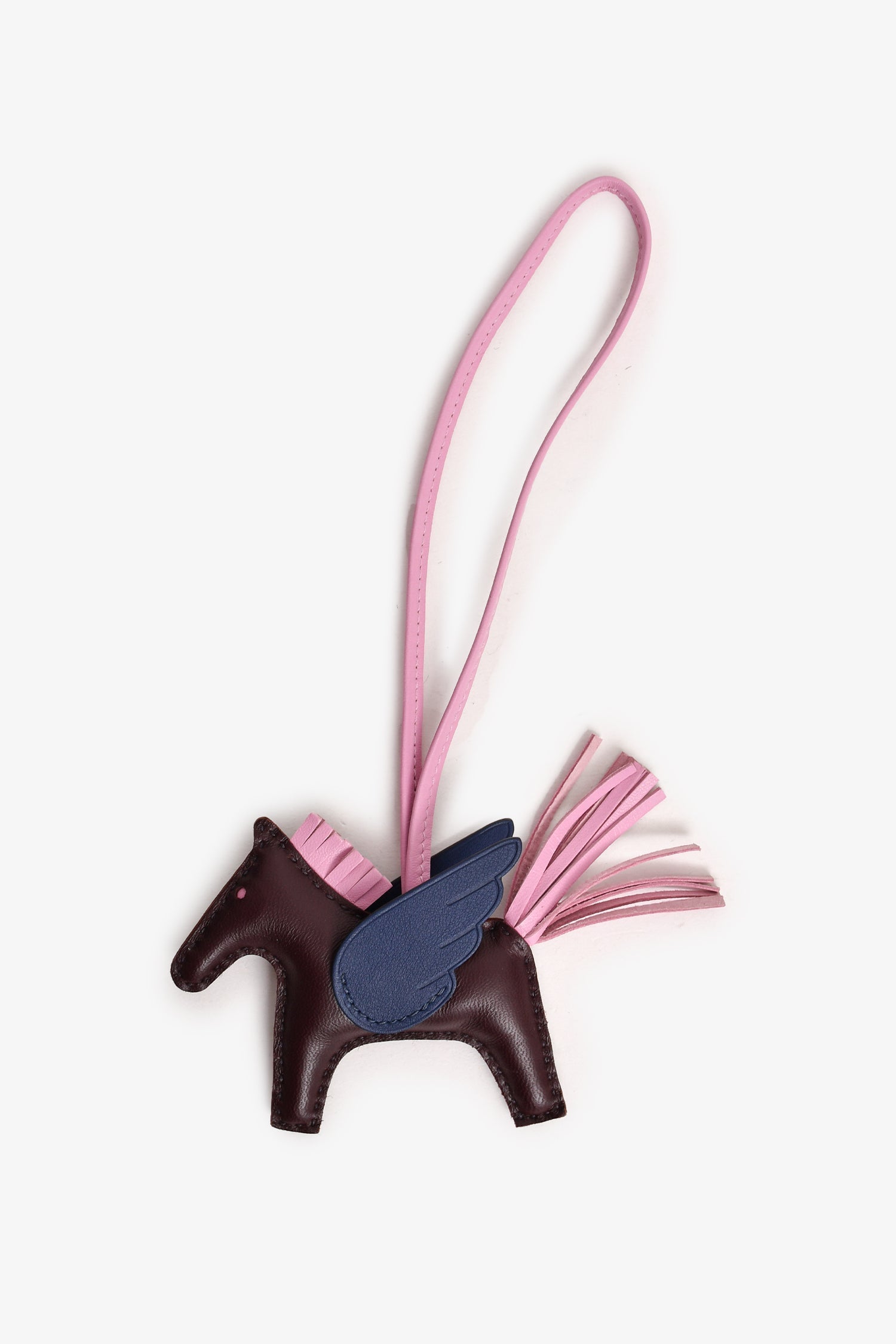 Hermès 2021 Brown/Navy Rodeo Pegase PM Bag Charm