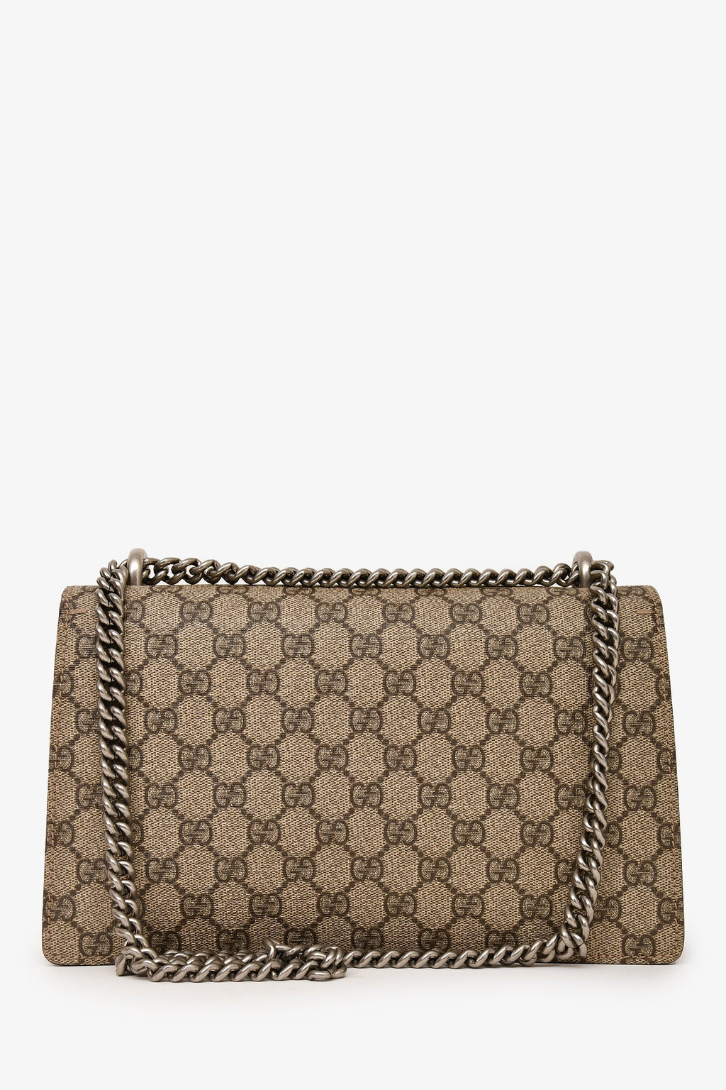 Gucci GG Supreme/Red Canvas/Suede Leather Small Dionysus Shoulder Bag
