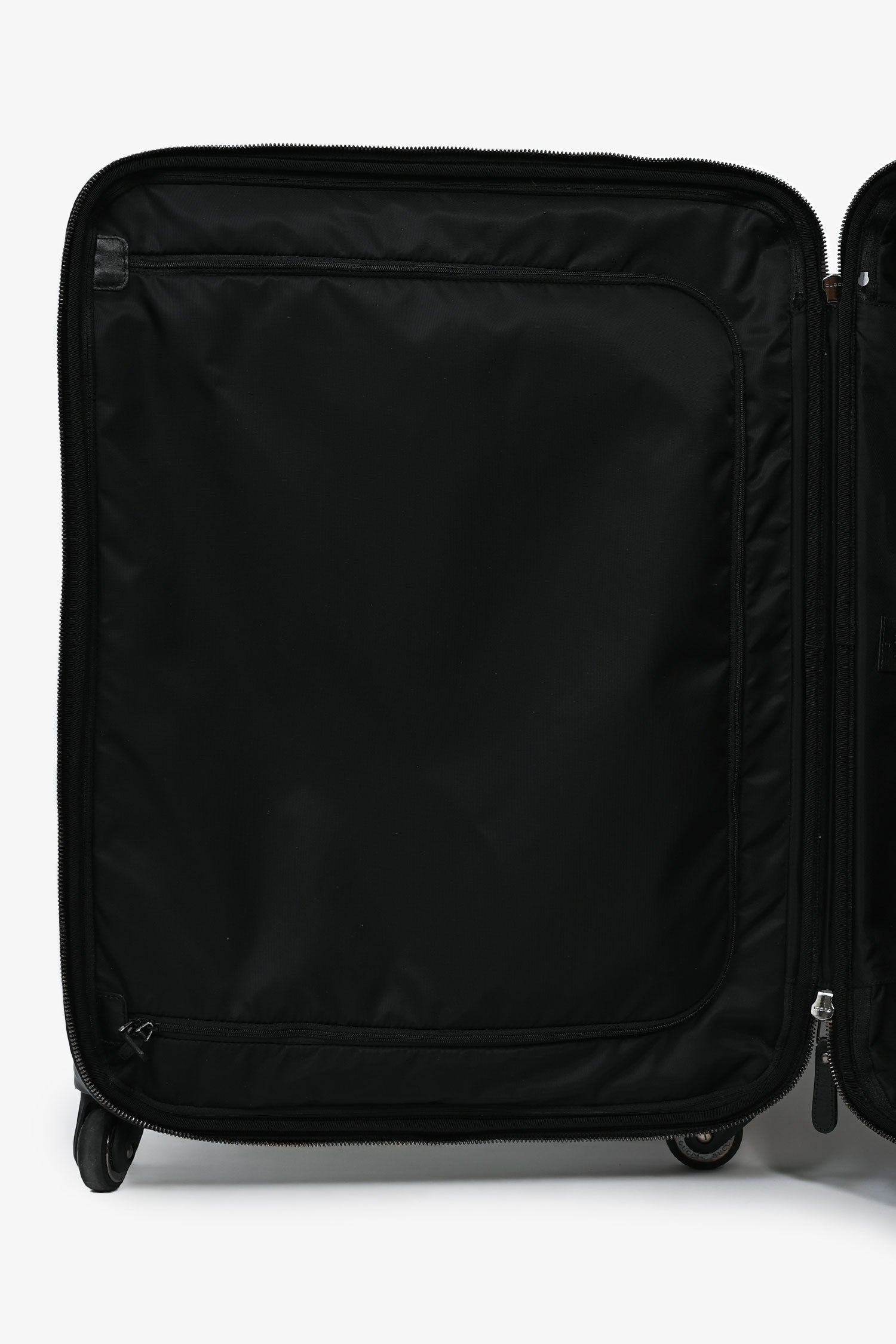 Gucci Black Guccissima Medium Luggage Suitcase