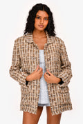 Pre-Loved Chanel™ 2016 Brown Wool Blazer Jacket Size 40