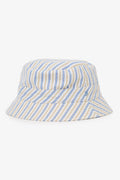 Hermès White/Blue Striped Bucket Hat Size 58