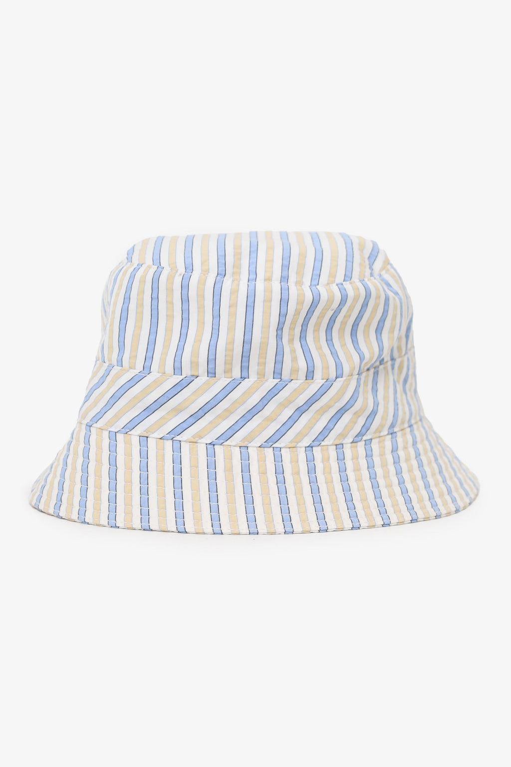 Hermès White/Blue Striped Bucket Hat Size 58