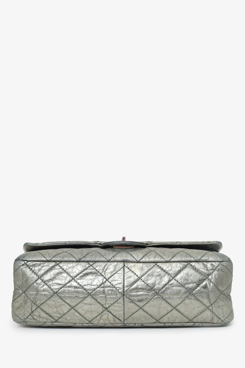 Pre-Loved Chanel™ Silver Metallic Reissue 226 Double Flap Bag