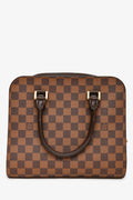Louis Vuitton 1998 Brown Damier Ebene Triana Top Handle Bag