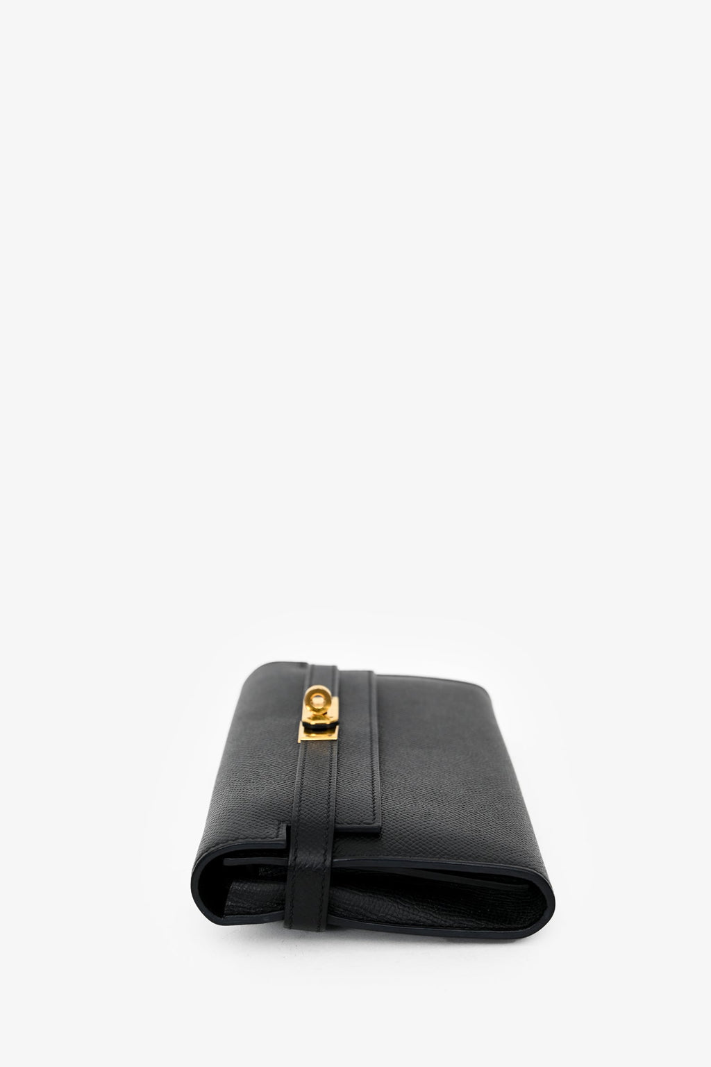 Hermès 2012 Black Epsom Leather Kelly Wallet