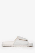 Louis Vuitton White Rubber/Leather Miami Slides Size 7 Mens