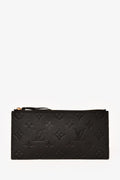 Louis Vuitton Black Leather Monogram Empreinte Felicie Zip Pouch Insert
