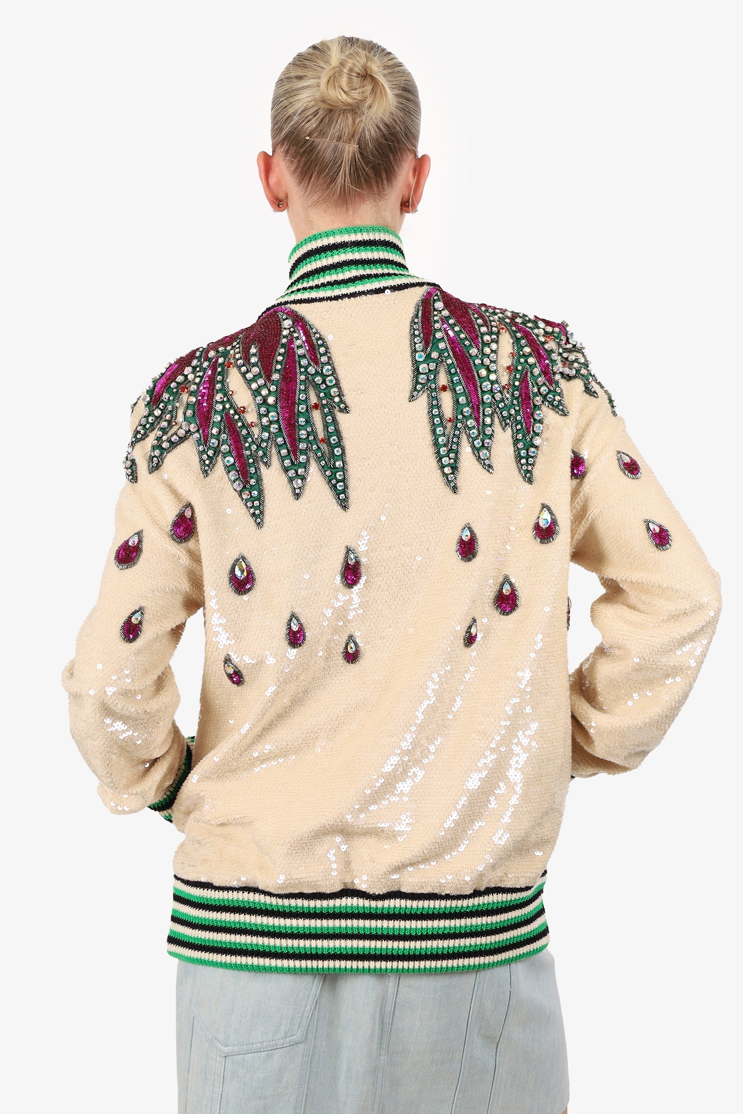 Gucci Runway Sequin Bomber Size M