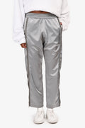 Louis Vuitton Silver Metallic Zip Detailed Pants Size S