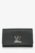 Louis Vuitton Black Epi Twist Wallet On Chain