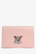 Louis Vuitton 2019 Pink Epi Twist Pochette Wallet On Chain
