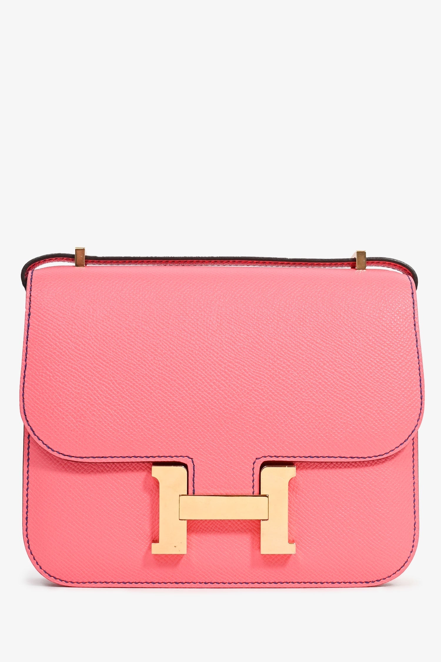Hermès Pink Epsom Leather Constance 18