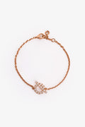 Hermès 18K Rose Gold Diamond Set Finesse Bracelet