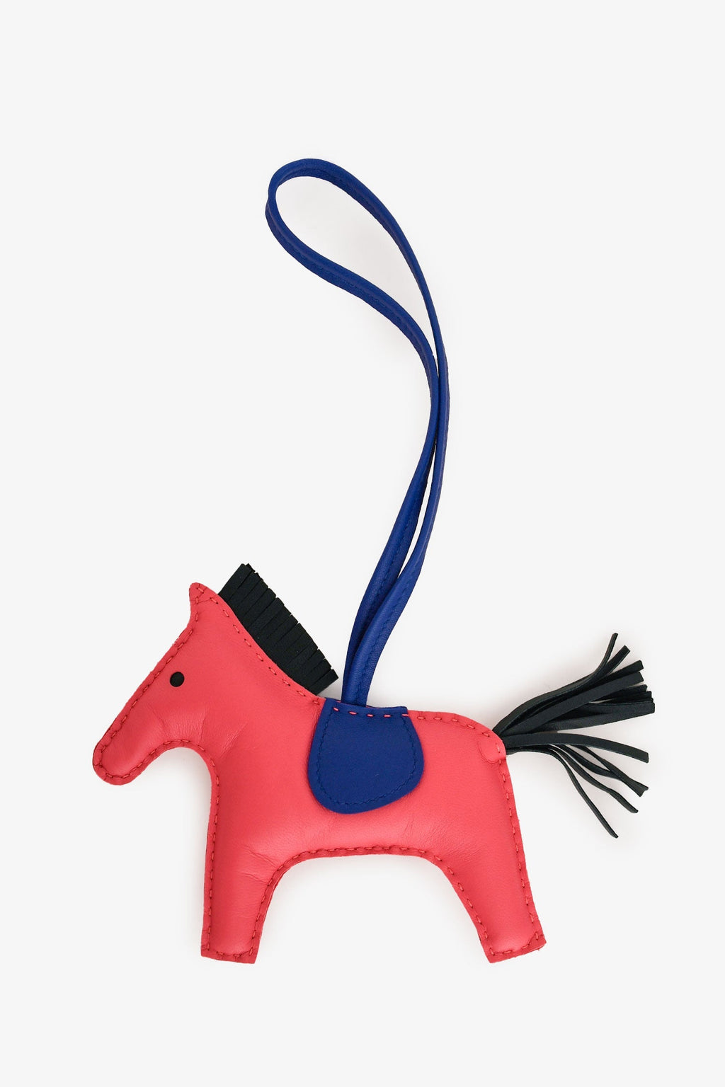 Hermès Pink/Blue/Green Swift Leather Rodeo MM Bag Charm