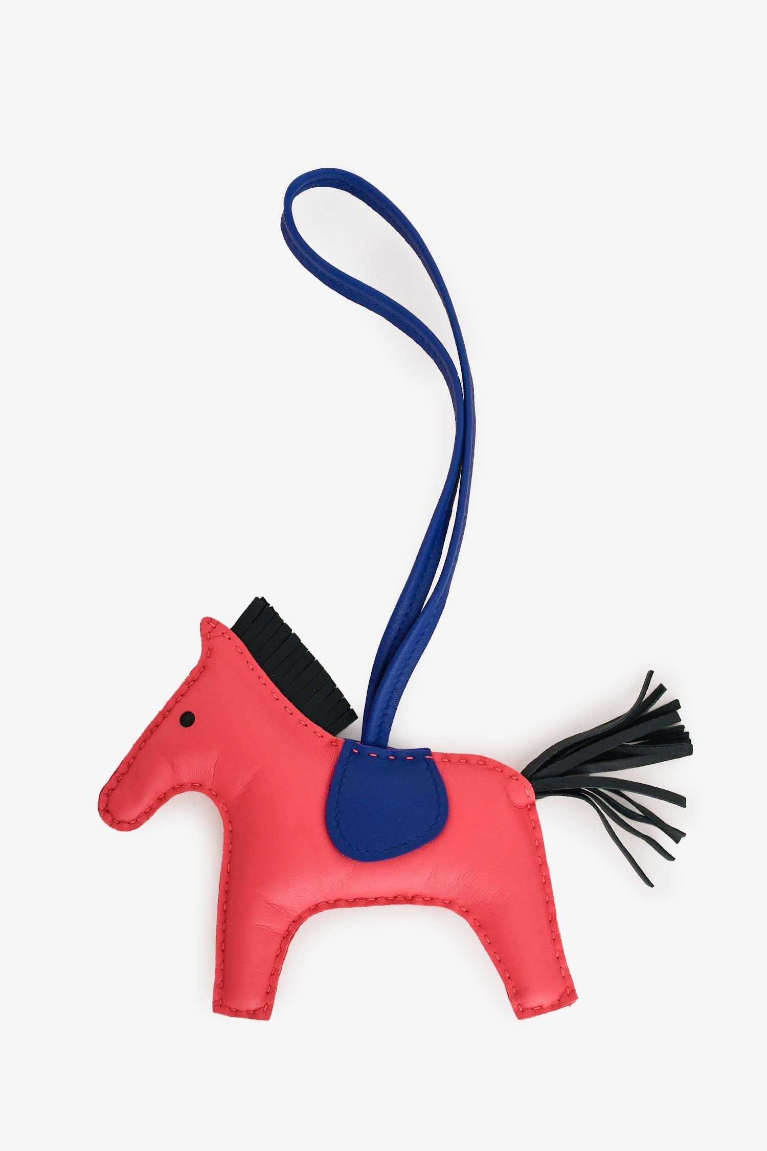 Hermès Pink/Blue/Green Swift Leather Rodeo MM Bag Charm