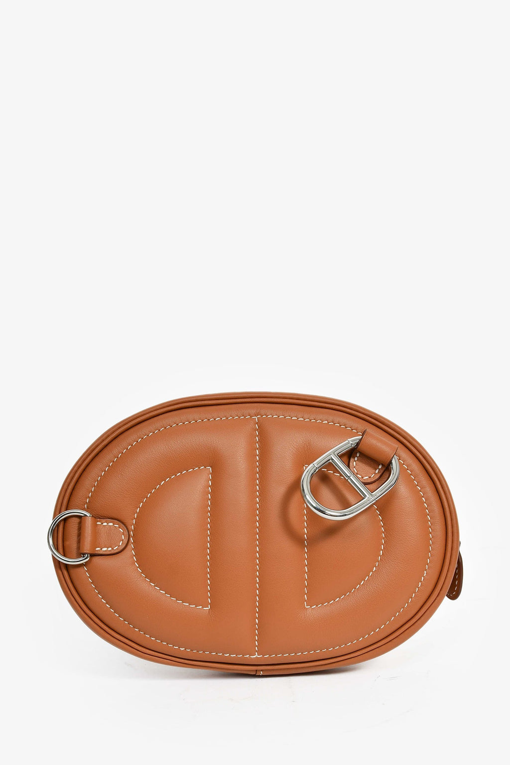 Hermès 2020 Brown Swift Verso "In Loop Belt" Bag