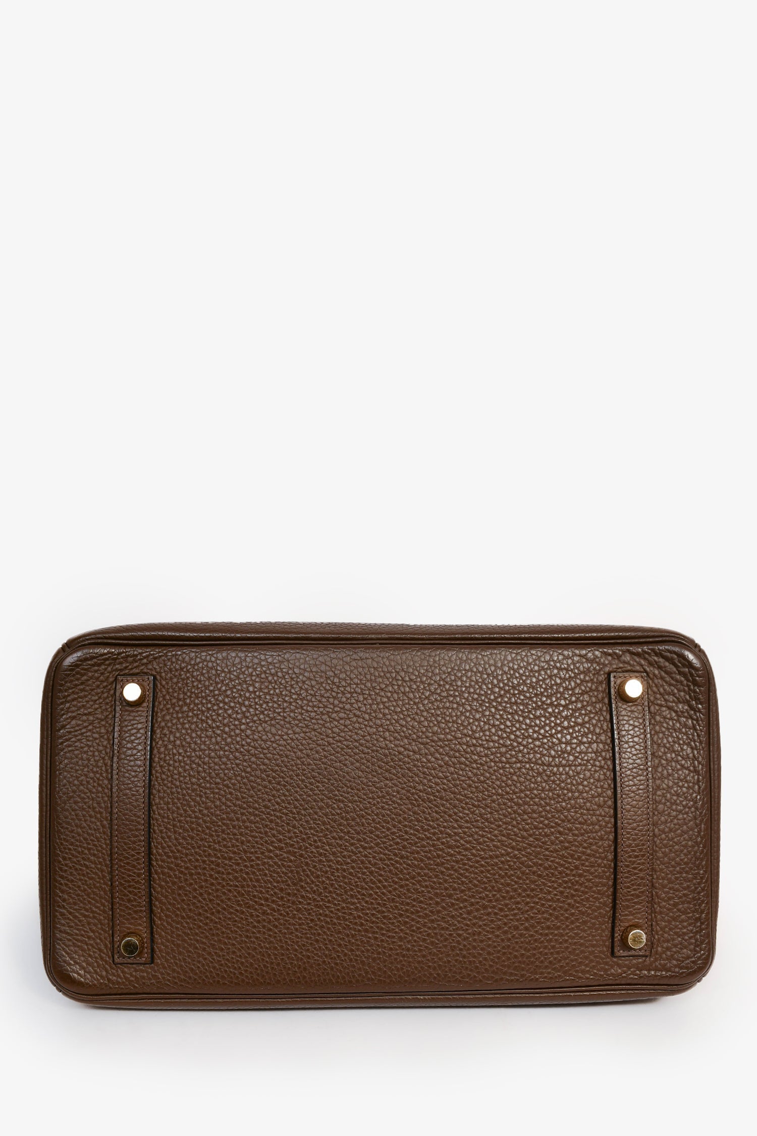 Hermès 2014 Special Order Brown Clemence Leather Birkin 35