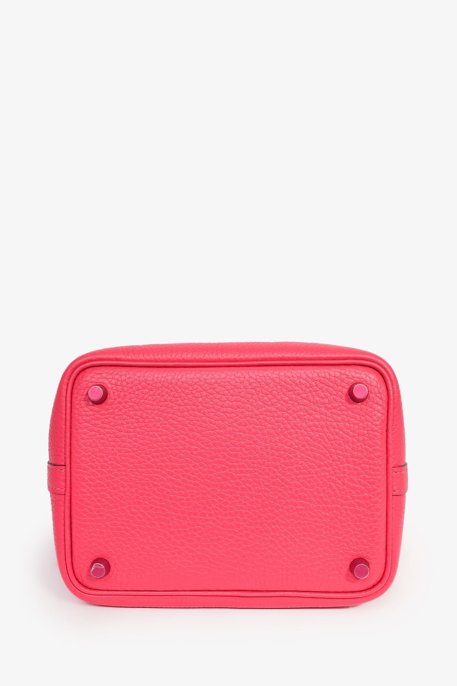 Hermès 2023 Limited Edition Rose Mexico Togo Picotin Monochrome Lock 18