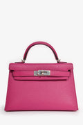 Hermès 2018 Rose Poupre Mysore Chevre Leather Mini Kelly PHW