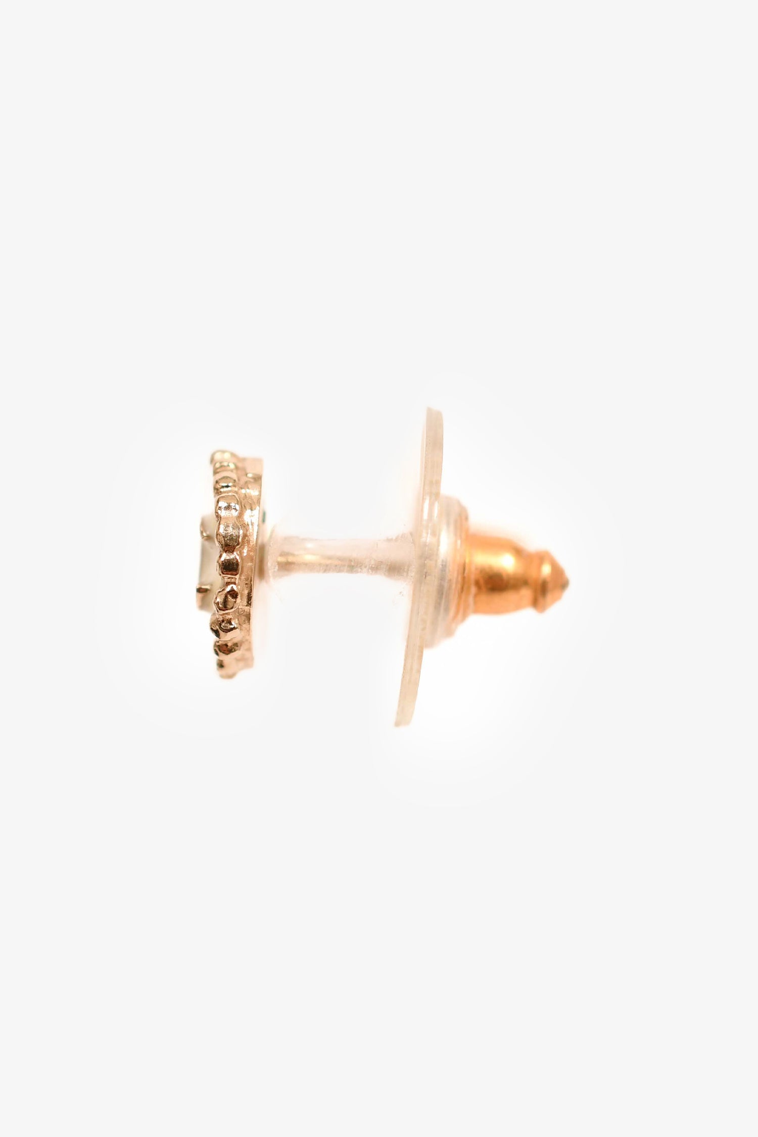 Pre-Loved Chanel™ Silver Toned Mini Round CC Stud Earrings