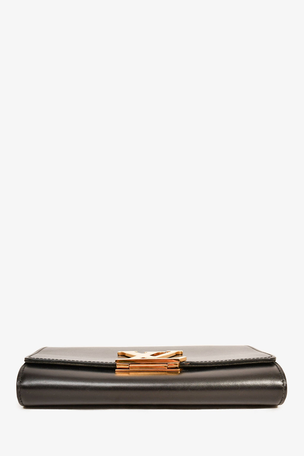 Louis Vuitton Black Leather LV 'Louise' GM Shoulder Bag