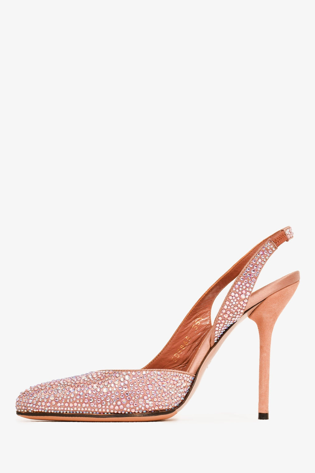 Gucci Pink/Crystal Pointed Toe Pumps Size 35.5
