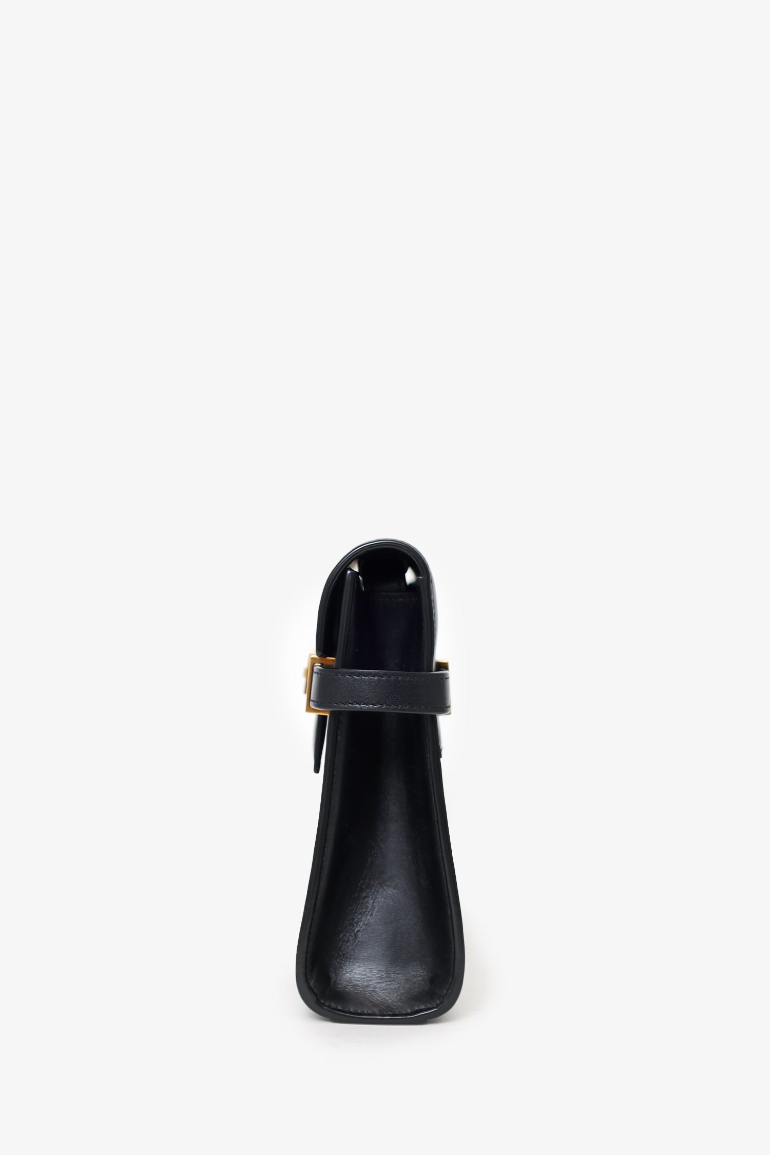 Saint Laurent Black Leather Small Manhattan Bag