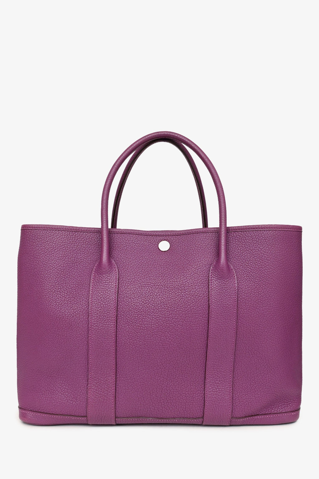 Hermès 2014 Purple Clemence Leather Garden Party 36