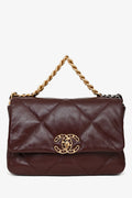 Pre-Loved Chanel™ 2019-30 Brown Leather Chanel 19 Shoulder Bag