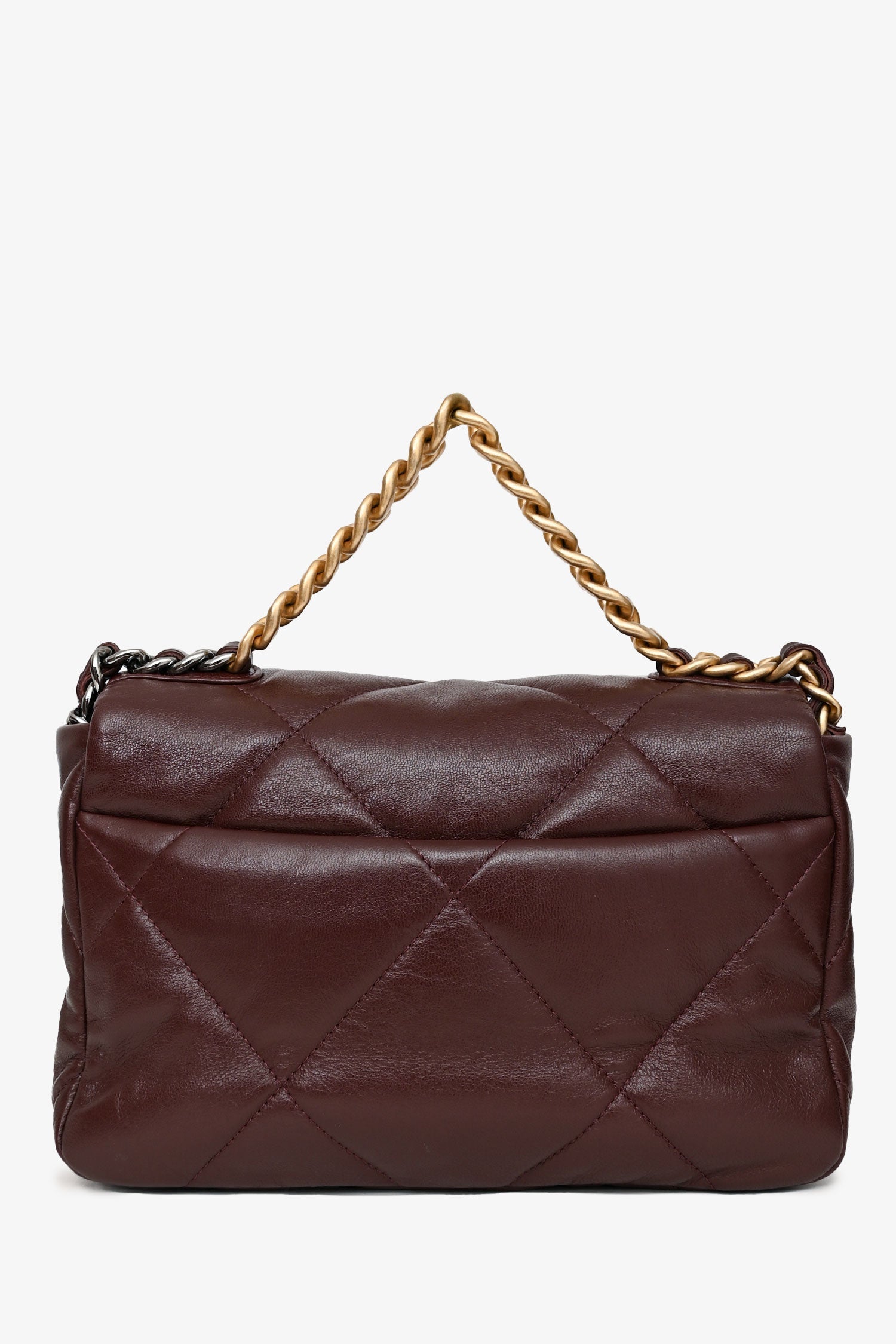 Pre-Loved Chanel™ 2019-30 Brown Leather Chanel 19 Shoulder Bag
