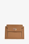 Hermès 2022 Etoupe Leather Mysore Goatskin Kelly Pocket Compact Wallet
