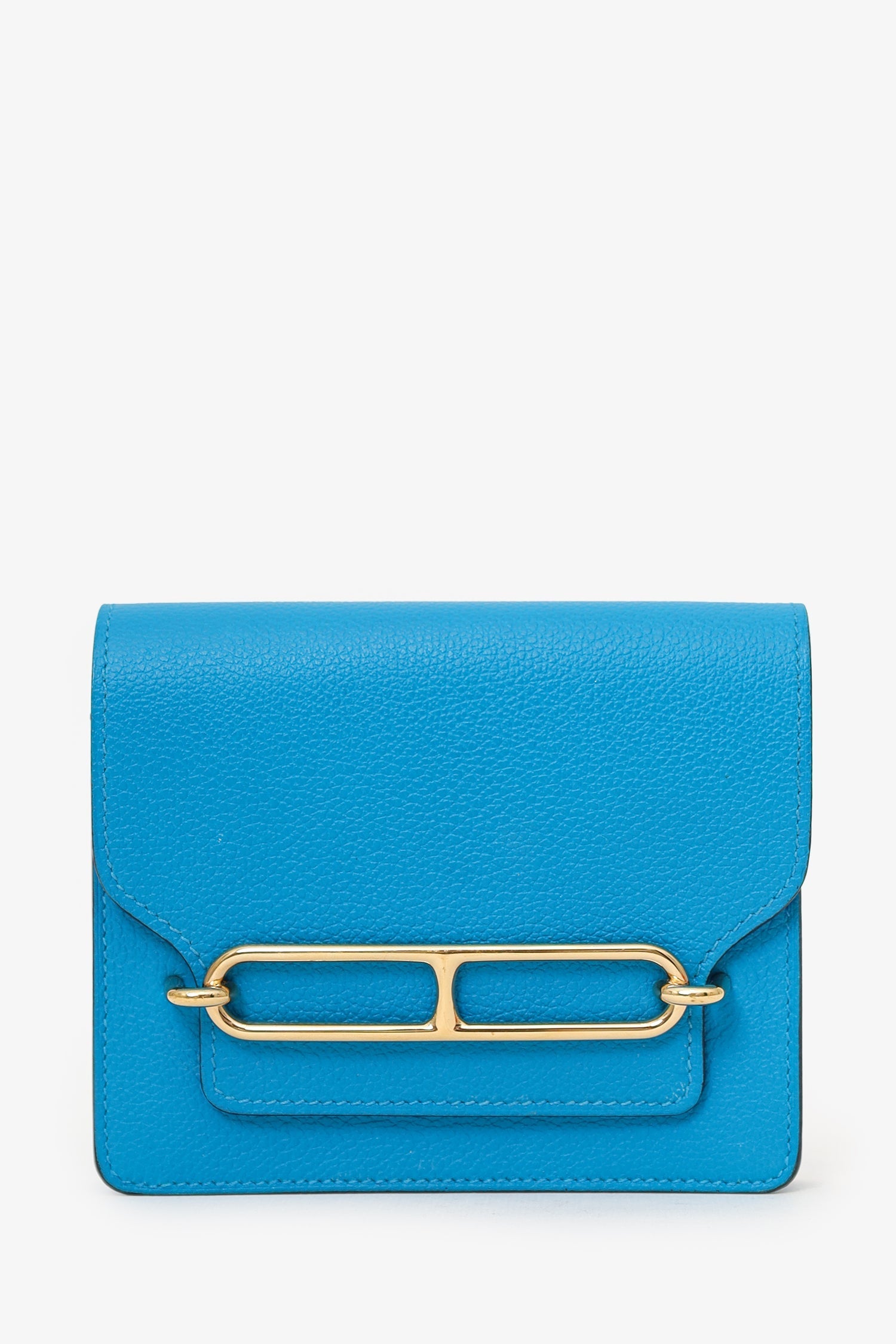 Hermès 2021 Blue Frida Evercolor Roulis Slim With Pouch