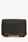 Hermès 2022 Black Chèvre Mysore Leather 'Geta' Crossbody Bag