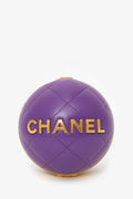 Pre-Loved Chanel™ 2022 Purple Paris-Le19M Coco Sphere Minaudiere Bag