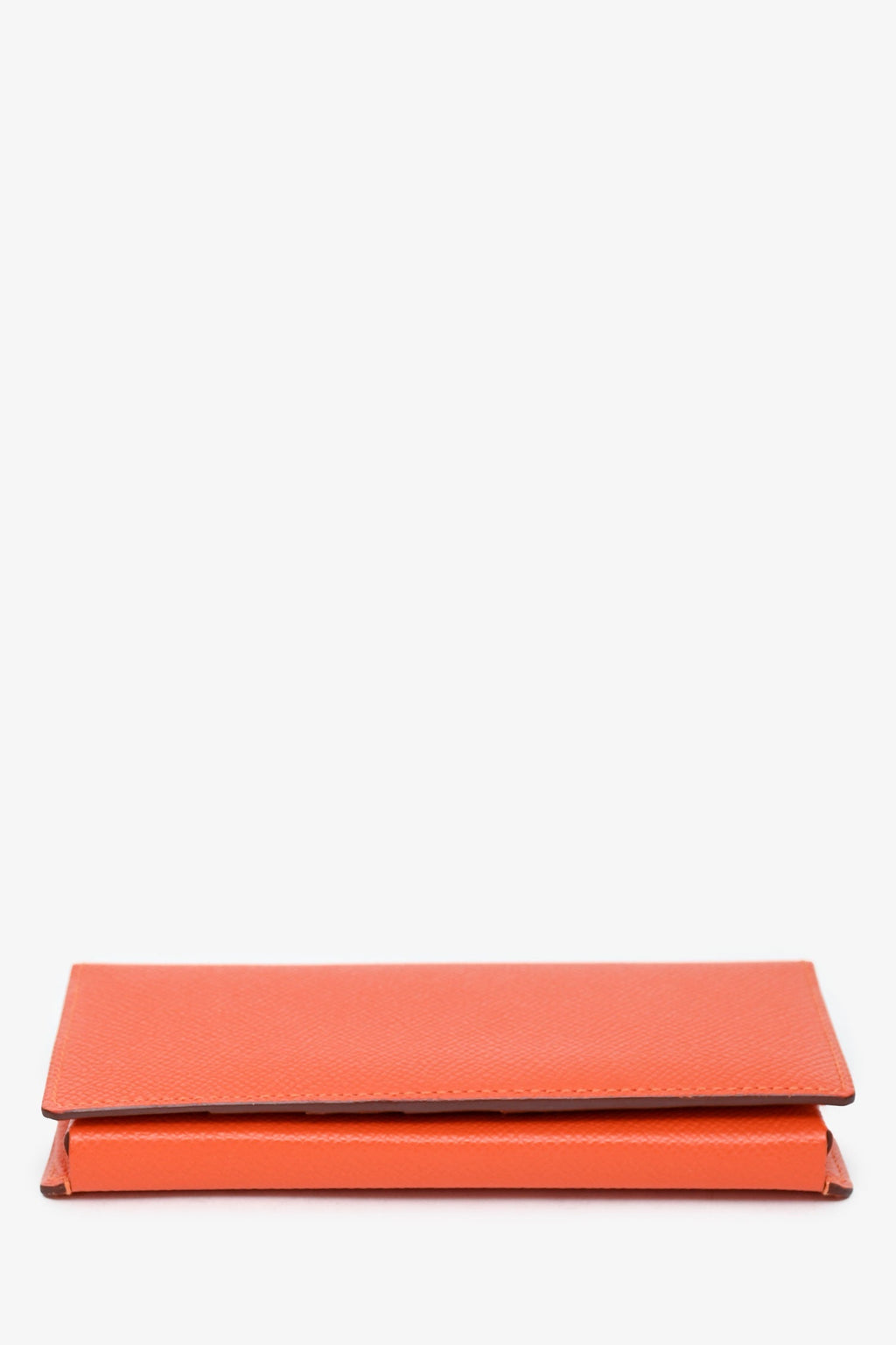 Hermès Orange Epsom Leather Long Bi-Fold Wallet
