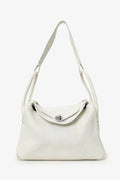 Hermès 2006 White Clemence Leather Lindy 30