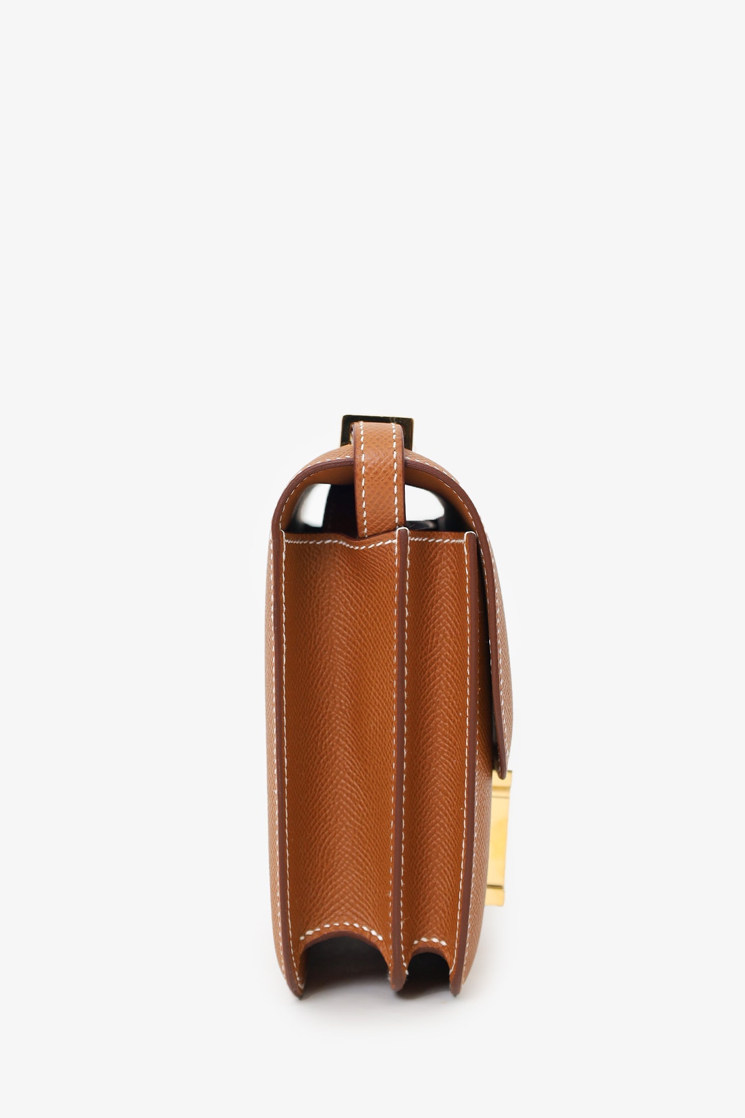 Hermès 2023 Gold Epsom Leather Constance Mini 18