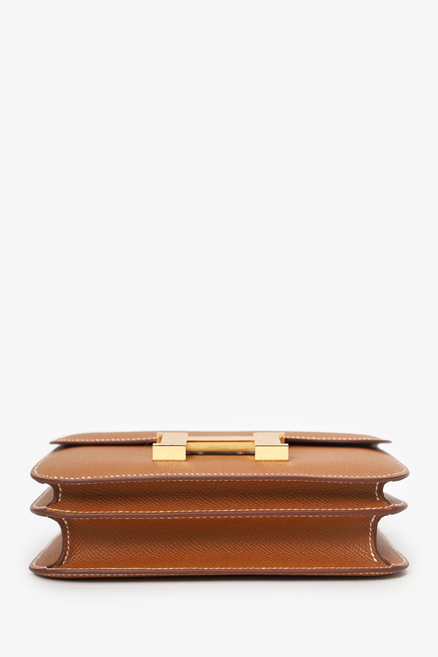 Hermès 2023 Gold Epsom Leather Constance Mini 18